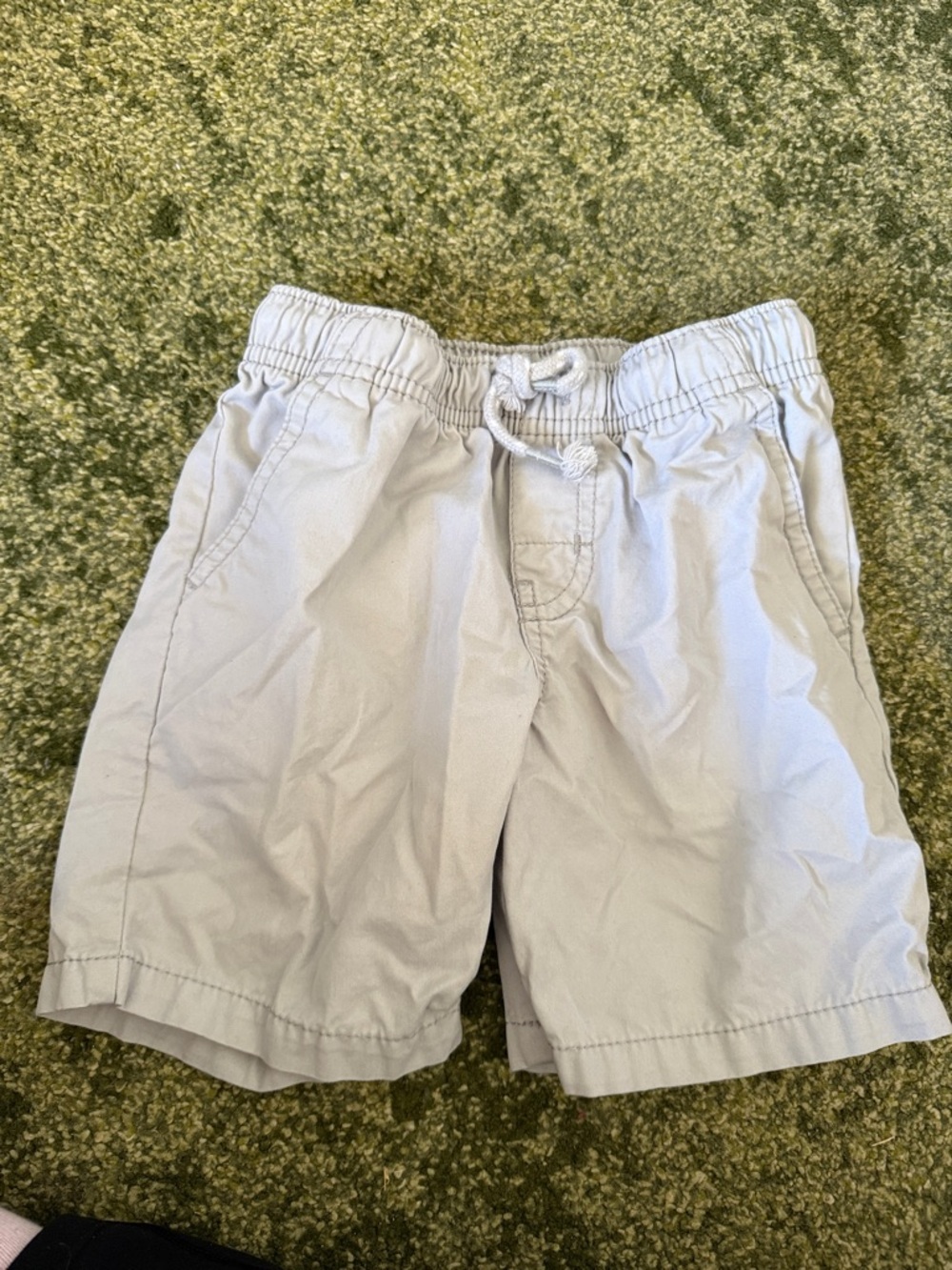 Cat and Jack Light Gray Pull-On Shorts with Drawstring 4T